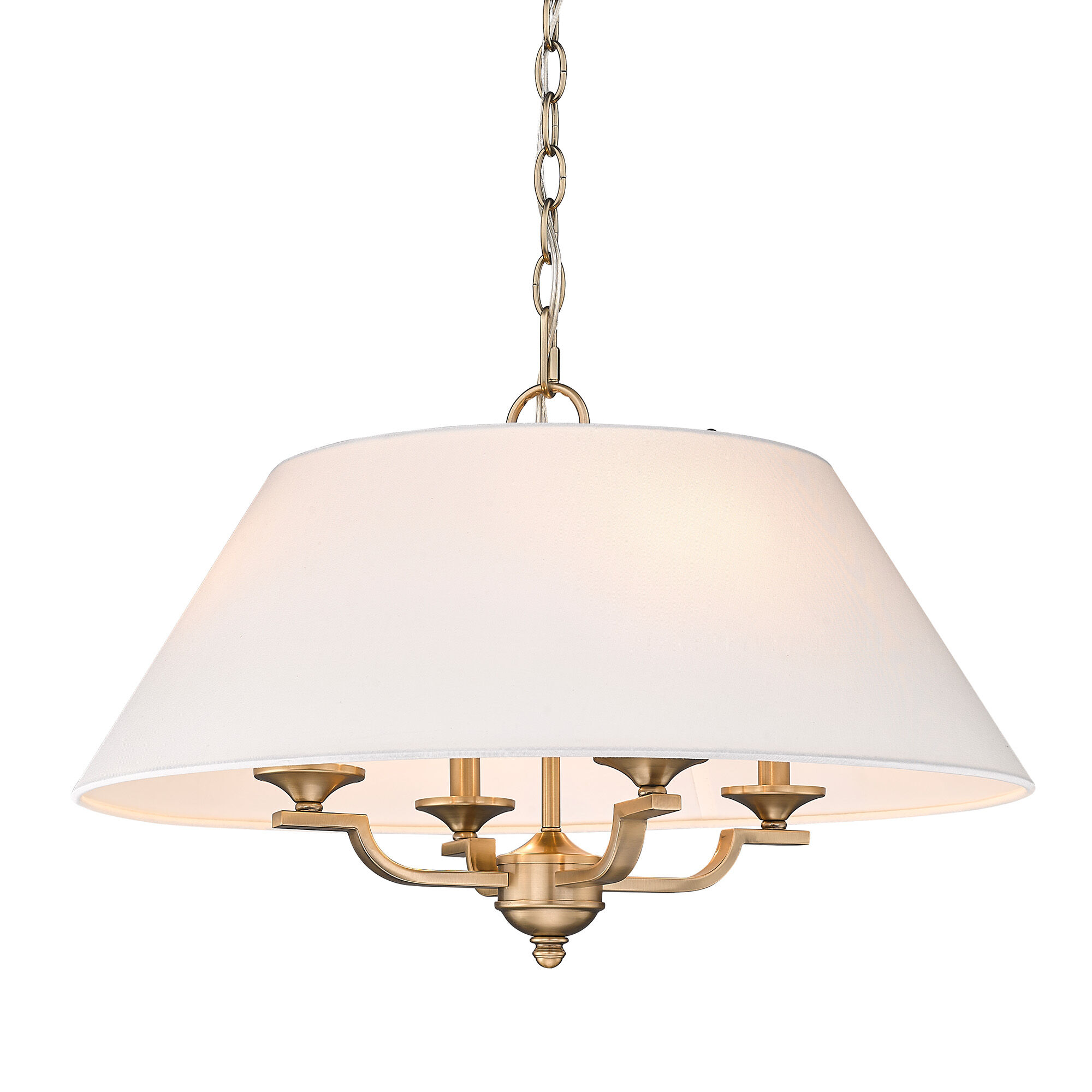Coretta 4 Light 25 inch Modern Brass Pendant Ceiling Light